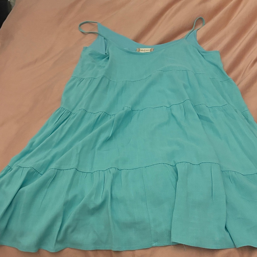 Altar'd State Aqua Sleeveless Dress